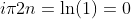 i\pi2n=\ln(1)=0