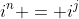 i^n = i^j
