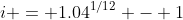 i = 1.04^{1/12} - 1