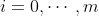 i=0,\cdots,m