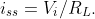 i_{ss}=V_{i}/R_{L}.