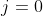 j=0
