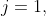 j=1,
