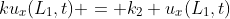 ku_x(L_1,t) = k_2 u_x(L_1,t)