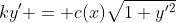 ky' = c(x)\sqrt{1+y'^2}