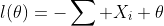 l(\theta)=-\sum X_i+\theta