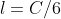 l=C/6