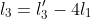 l_{3}=l'_{3}-4l_{1}