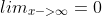 lim_{x->\infty}=0