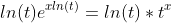 ln(t)e^{xln(t)}=ln(t)*t^x