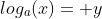 log_a(x)= y
