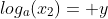 log_a(x_2)= y