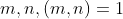 m,n,(m,n)=1