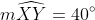 m\widehat{XY}=40^{\circ}