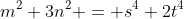 m^2+3n^2 = s^4+2t^4
