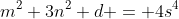 m^2+3n^2+d = 4s^4