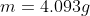 m=4.093g
