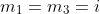 m_{1}=m_{3}=i