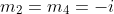 m_{2}=m_{4}=-i