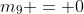 m_{9} = 0