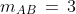 m_{AB}\,=\,3