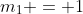 m_1 = 1~\vee~m_2=-1
