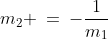 m_2 \:=\:-\frac{1}{m_1}