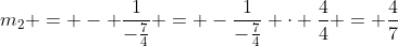 m_2 = - \frac{1}{-\frac{7}{4}} = -\frac{1}{-\frac{7}{4}} \cdot \frac{4}{4} = \frac{4}{7}