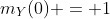 m_Y(0) = 1