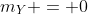 m_Y = 0