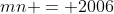 mn = 2006