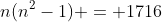 n(n^2-1) = 1716