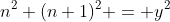 n^2+(n+1)^2 = y^2