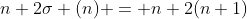 n+2\sigma (n) = n+2(n+1)
