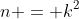 n = k^2