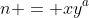 n = xy^a