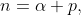 n=\alpha p,\;n\in\mathbb{N}
