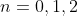 n=0,1,2