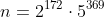 n=2^{172}\cdot5^{369}