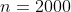 n=2000