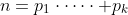 n=p_1\cdot\dots\cdot p_k