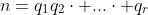 n=q_1q_2\cdot ...\cdot q_r
