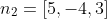 n_{2}=[5,-4,3]