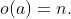 o(a)=n.