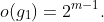 o(g_1)=2^{m-1}.