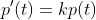 p'(t)=kp(t)