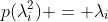p(\lambda_i^2) = \lambda_i