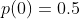 p(0)=0.5
