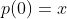 p(0)=x