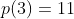 p(3)=11